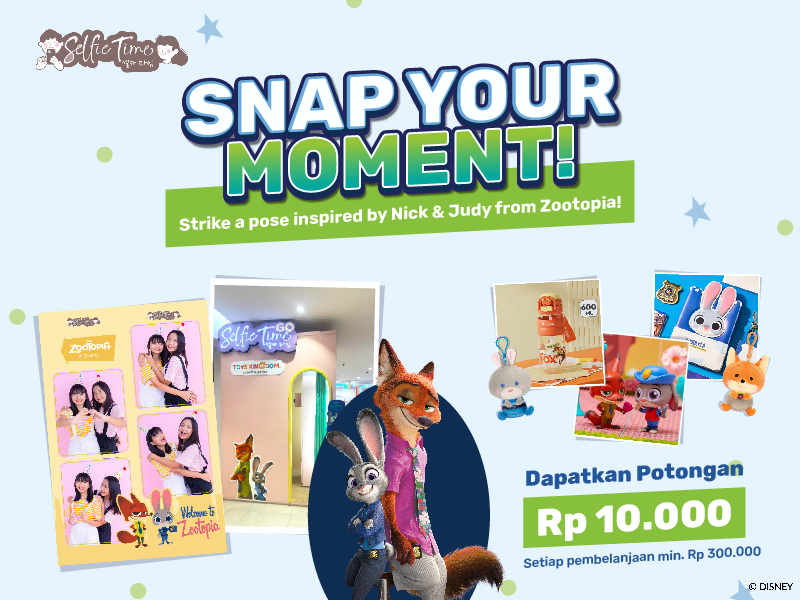 Rasakan Serunya Zootopia 2 Lewat Koleksi Mainan Lengkap dan Photobooth di Toys Kingdom!