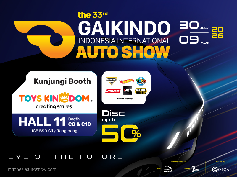 Toys Kingdom Hadir di GAIKINDO Indonesia International Auto Show (GIIAS) 2026 dengan Promo Hingga 50%