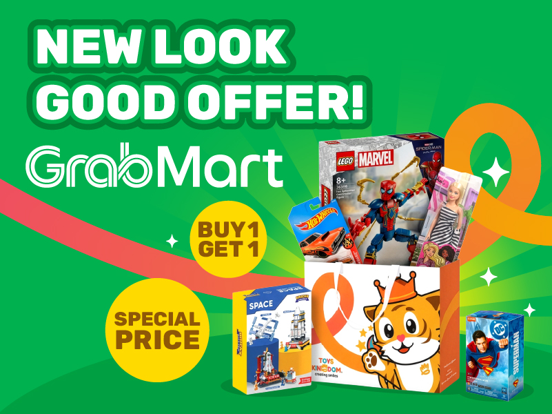 Belanja mainan Toys Kingdom Di GrabMart? Bisa dong!