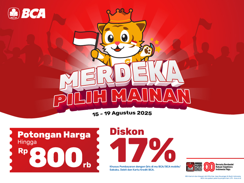 MERDEKA PILIH MAINAN DI TOYS KINGDOM