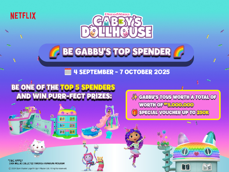 Gabby's Dollhouse Top Spender Program